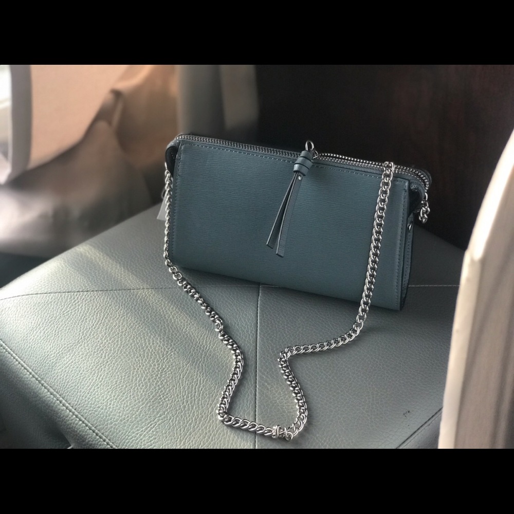 Grey Blue H&M Clutch Bag ✨
